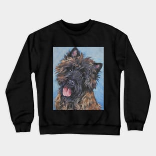 Cairn Terrier Fine Art Painting Crewneck Sweatshirt